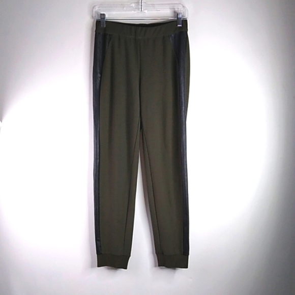 Lysse - Green/Black Elastic Waist Pant - Size Small - Picture 1 of 7